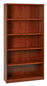 36Wx12Dx72H 5-Shelf Bookcase with 1