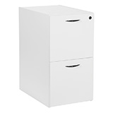 Napa File/File Pedestal in White