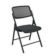 Deluxe Folding Chair With Black ProGrid® Seat and Back