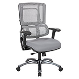 Vertical Grey Mesh Chair