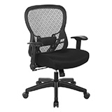 Deluxe R2 SpaceGrid Back Chair with Memory Foam Mesh Seat Chair