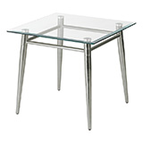 Brooklyn Glass Square Top End Table