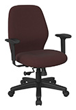 Mid Back 2-to-1 synchro Tilt Chair with 2 -Way Adjustable Soft padded Arms