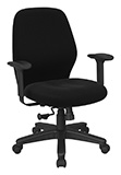 Mid Back 2-to-1 synchro Tilt Chair with 2 -Way Adjustable Soft padded Arms