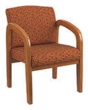 Medium Oak Finish Visitors Chair