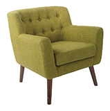Mill Lane Mid-Century Modern Tufted Armchair