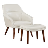 Waneta Chair and Ottoman