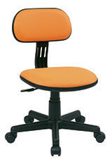 Student Task Chair in Orange Fabric