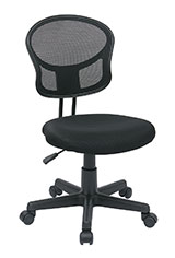 Mesh Task chair in Black Fabric